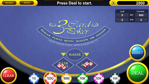 Trois cartes Poker